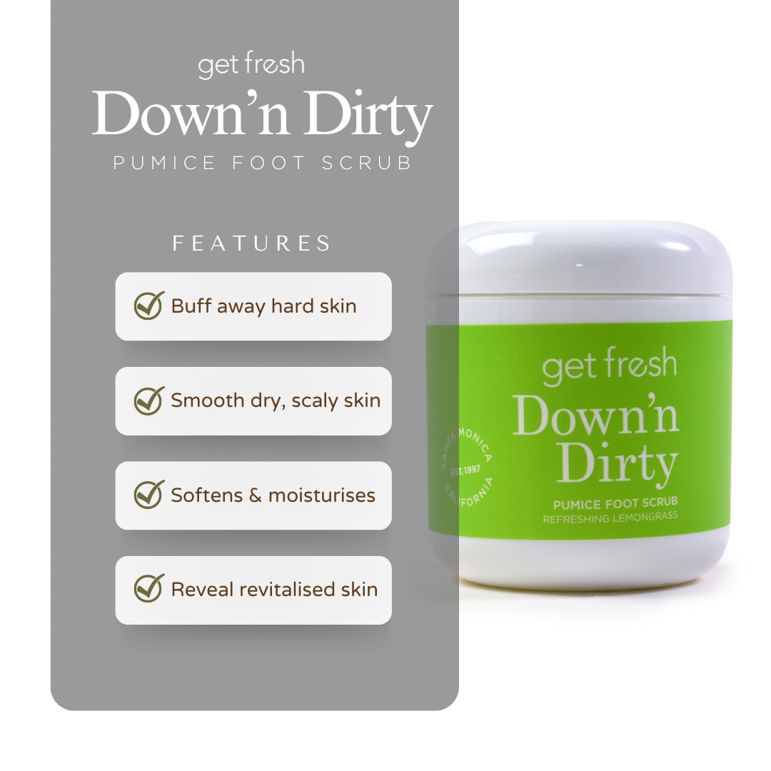 Down'n Dirty Pumice Foot Scrub - 170g - Get Fresh UK Bath & Body